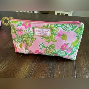 Lilly Pulitzer Clinique cosmetics bag